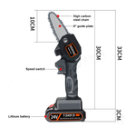 Mini Motosierra Recargable Eléctrica